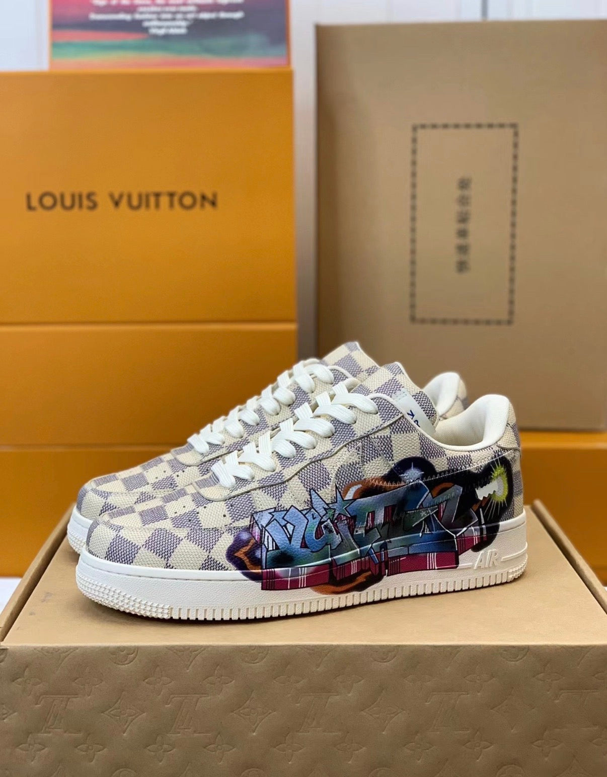 Louis Vuitton x Nike Air Force 1 Brazil.