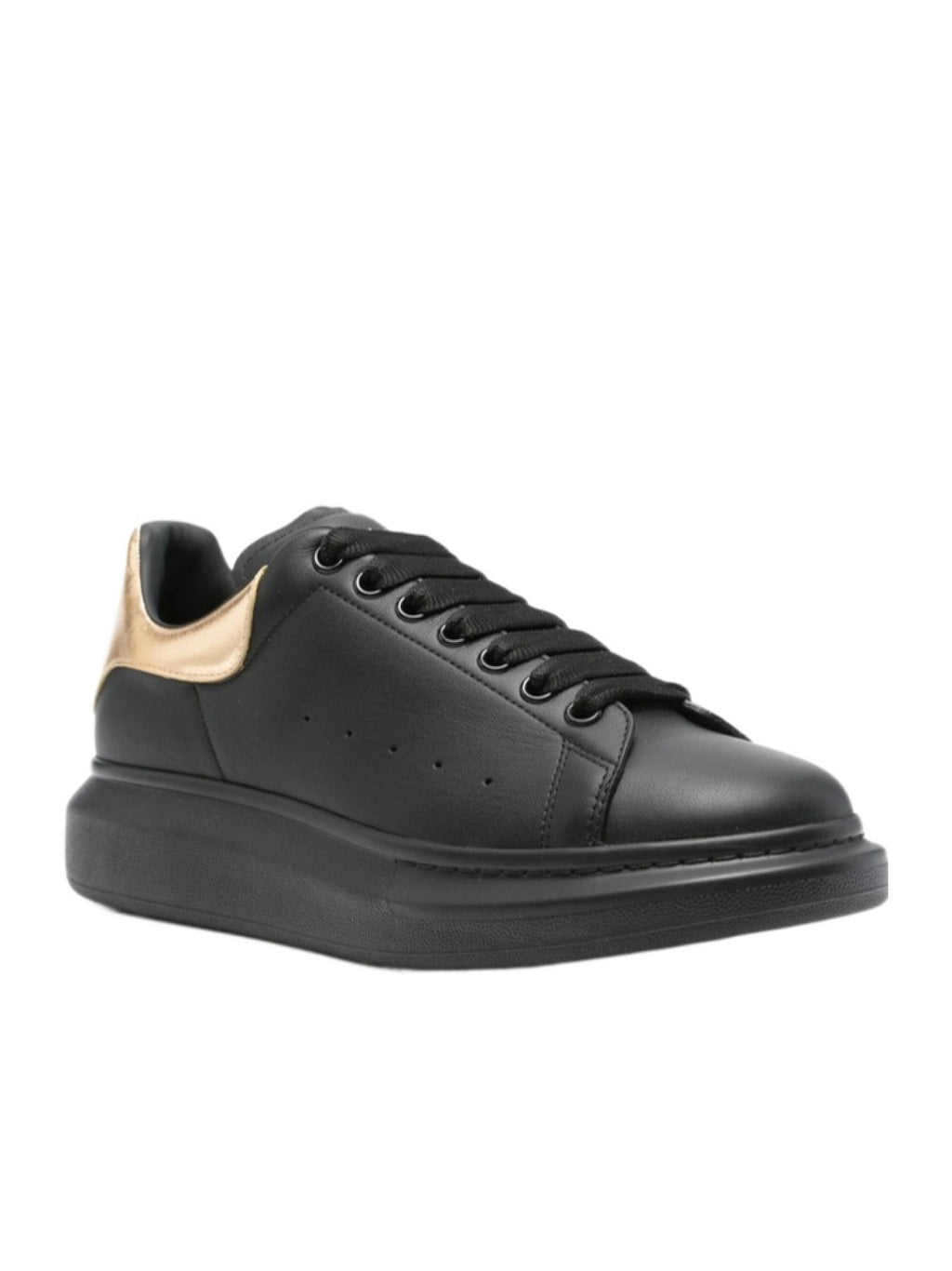 Alexander McQueen Oversized Sneaker "Black Metallic Gold"