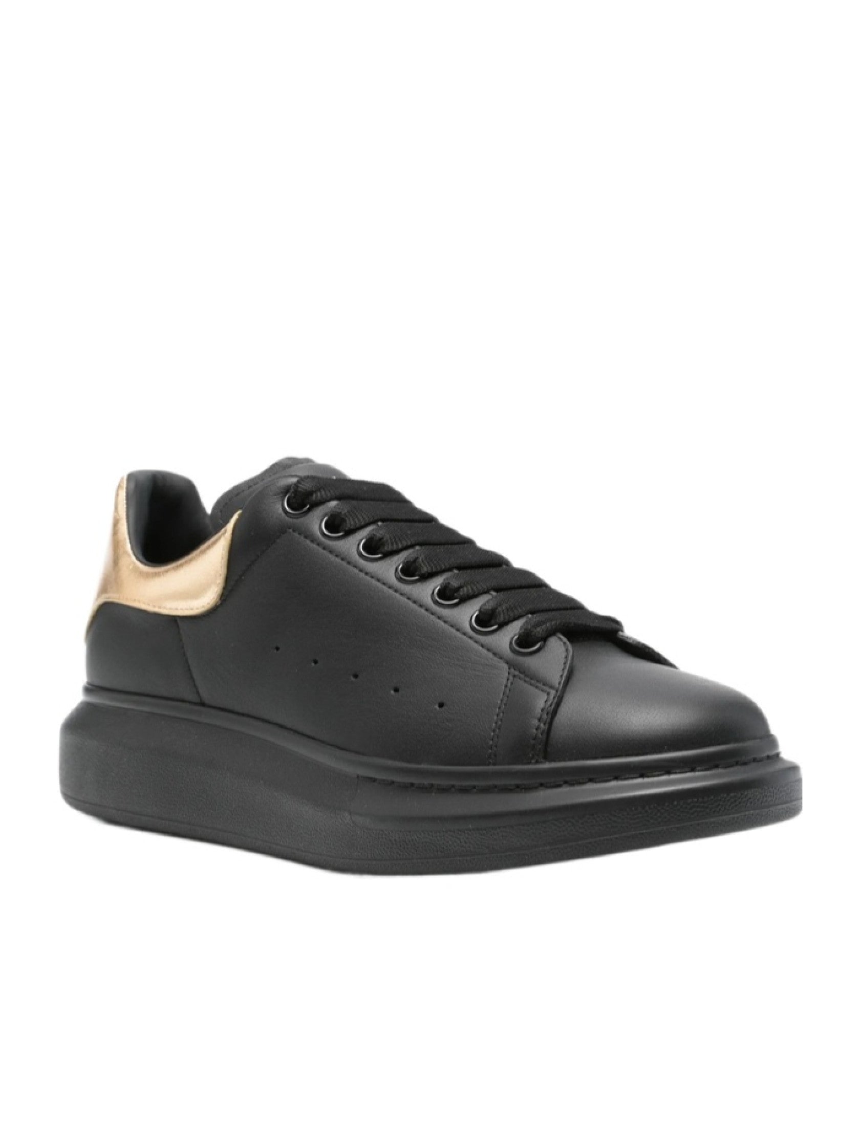 Alexander McQueen Oversized Sneaker "Black Metallic Gold"