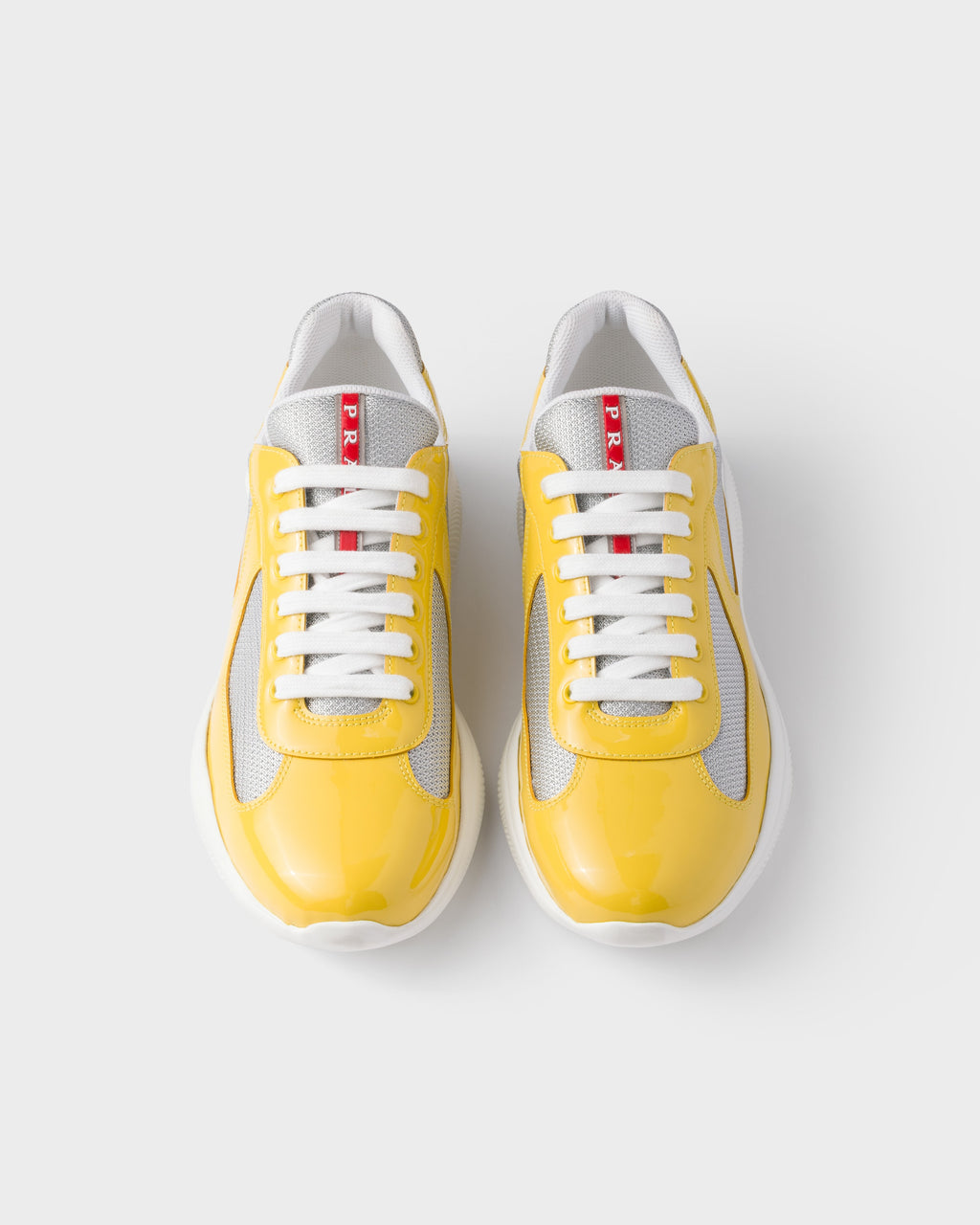 Prada America's Cup Sneaker "Yellow Silver"