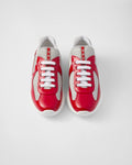Prada America's Cup Sneaker "Red Silver Grey"
