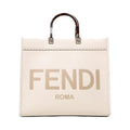 Fendi Sunshine Medium Tote Bag "Cream Leather"