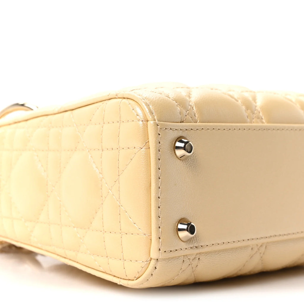 Christian Dior Mini Lady Dior Bag - Beige 💛✨
