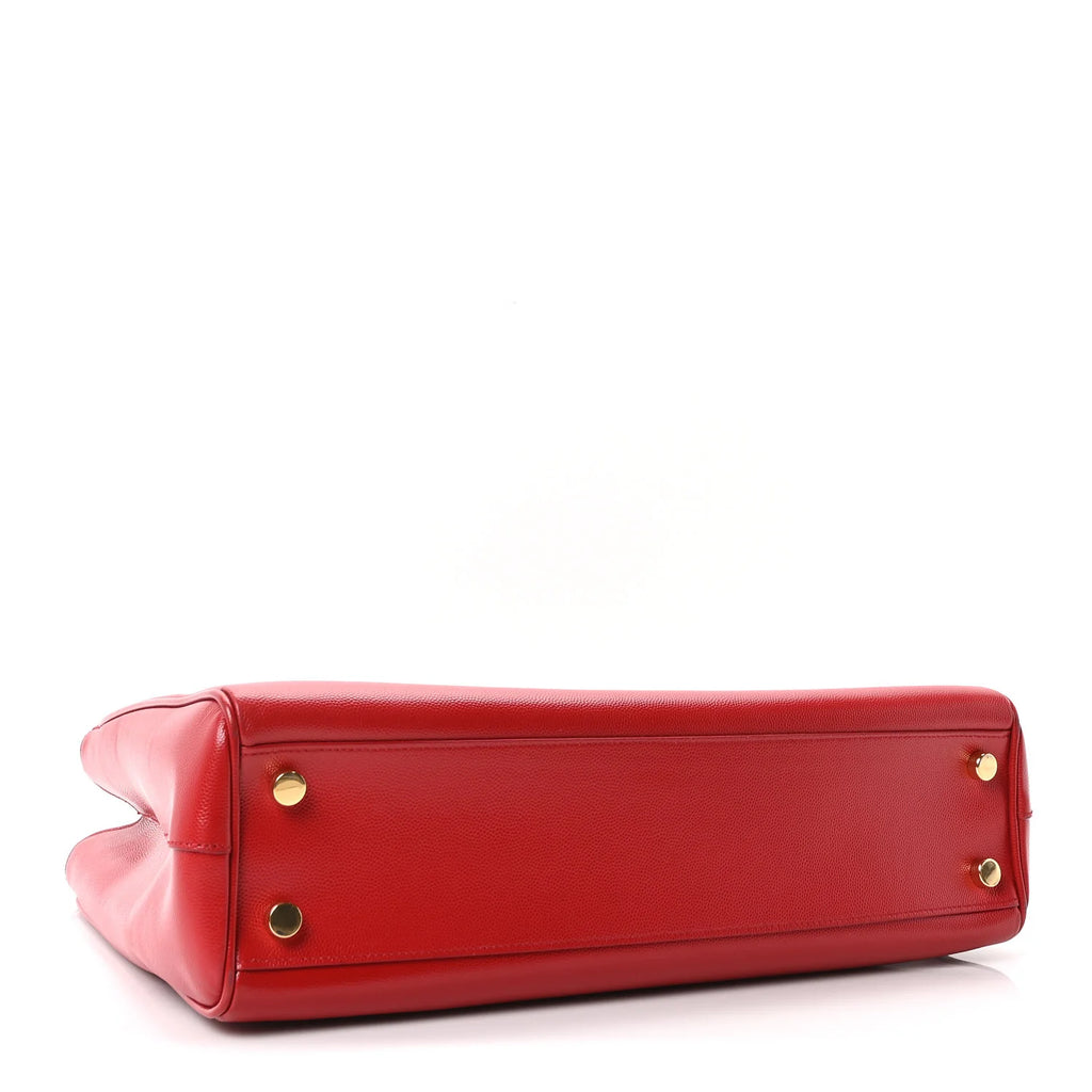 Saint Laurent YSL Leather Tote Bag - Red ❤️✨