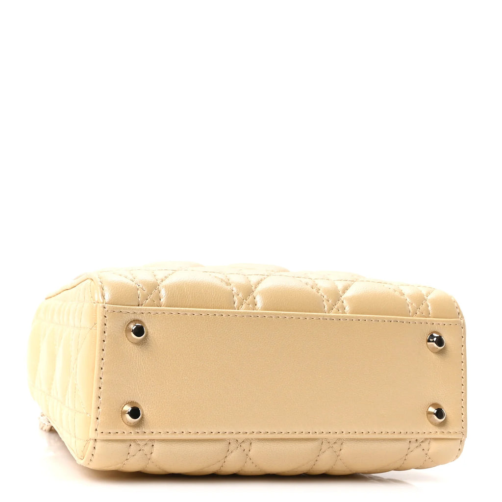Christian Dior Mini Lady Dior Bag - Beige 💛✨