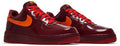 Nike Air Force 1 Low "Burgundy & Orange Patent"