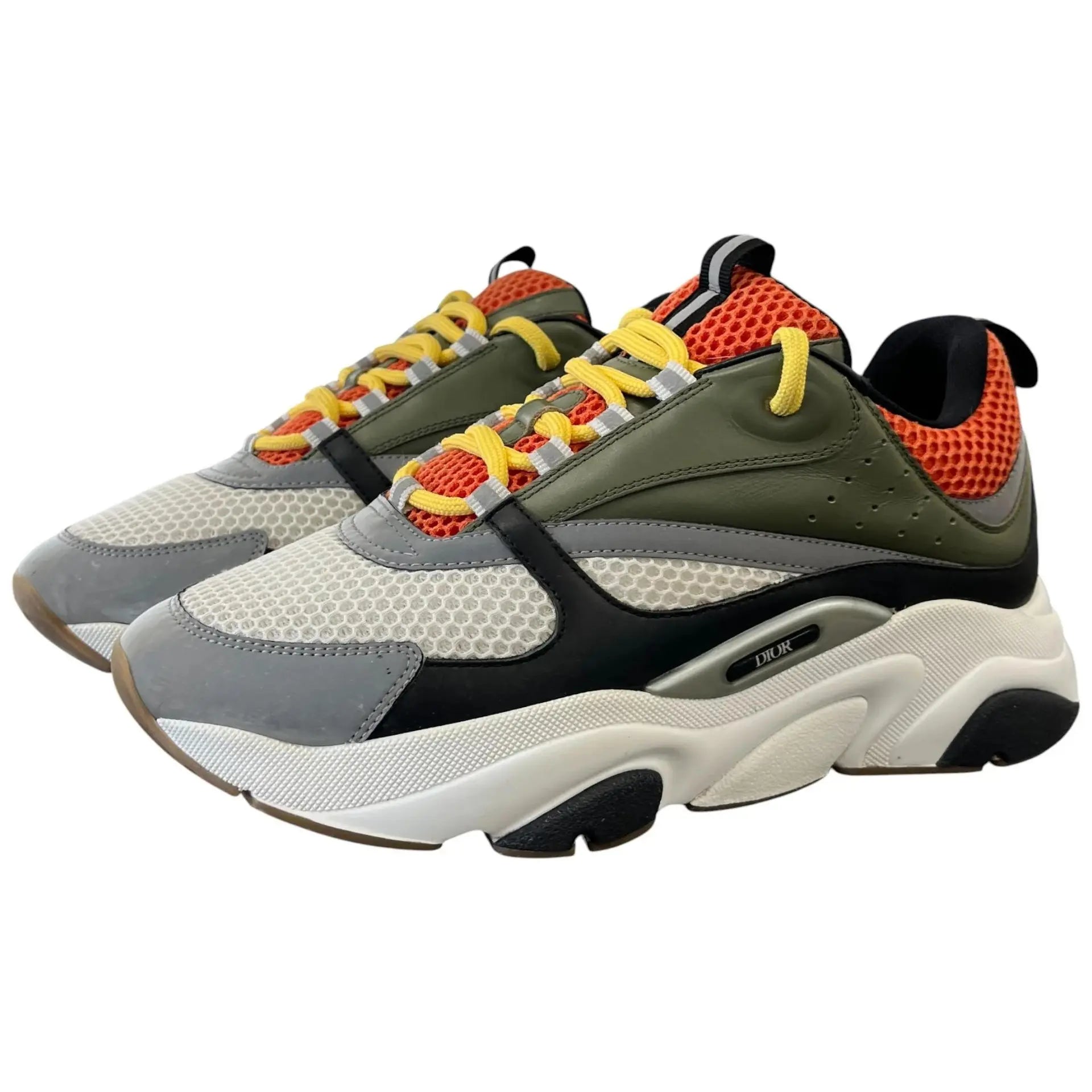 Dior B22 Sneaker "Olive Green Orange"