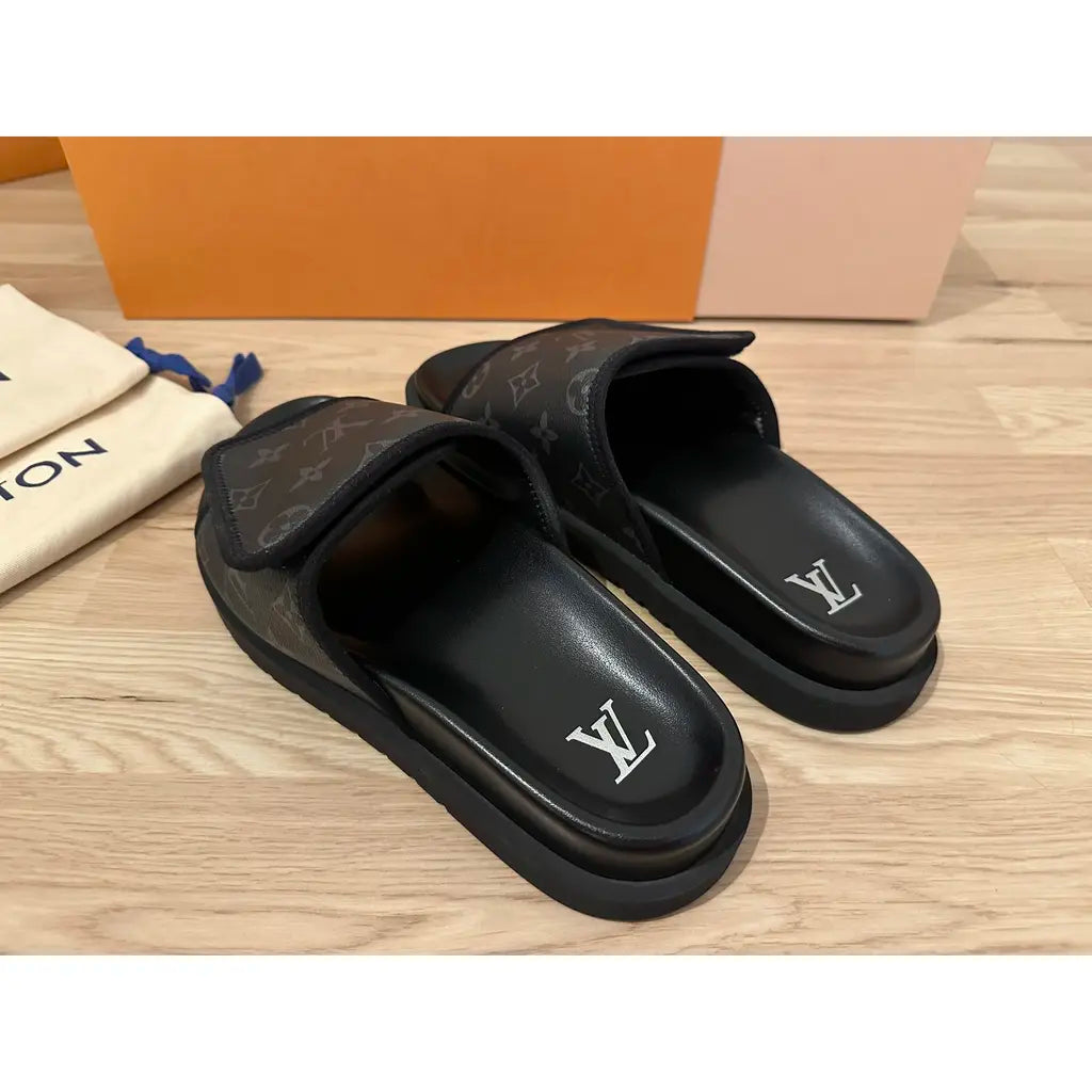 Louis Vuitton Waterfront Mule "Black Monogram"