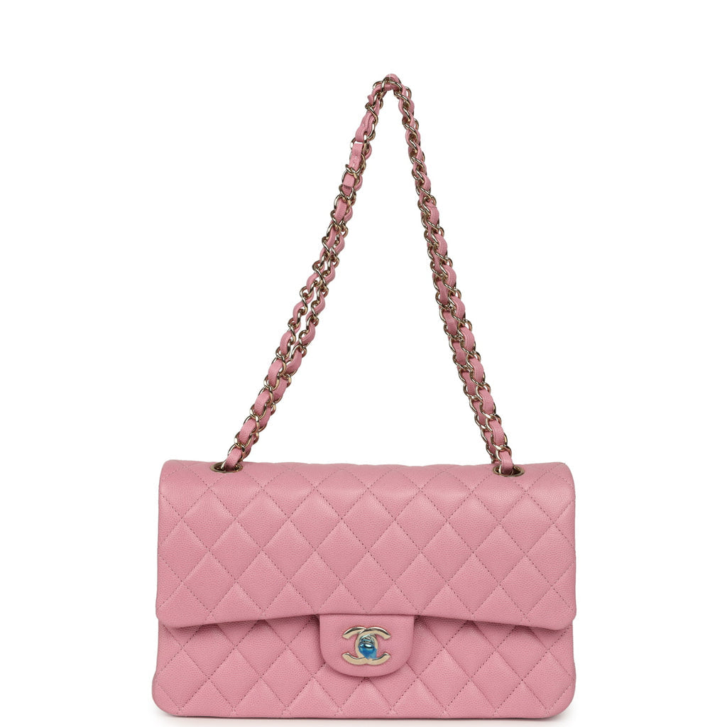 Chanel Classic Medium Double Flap Bag "Pink Caviar Gold"