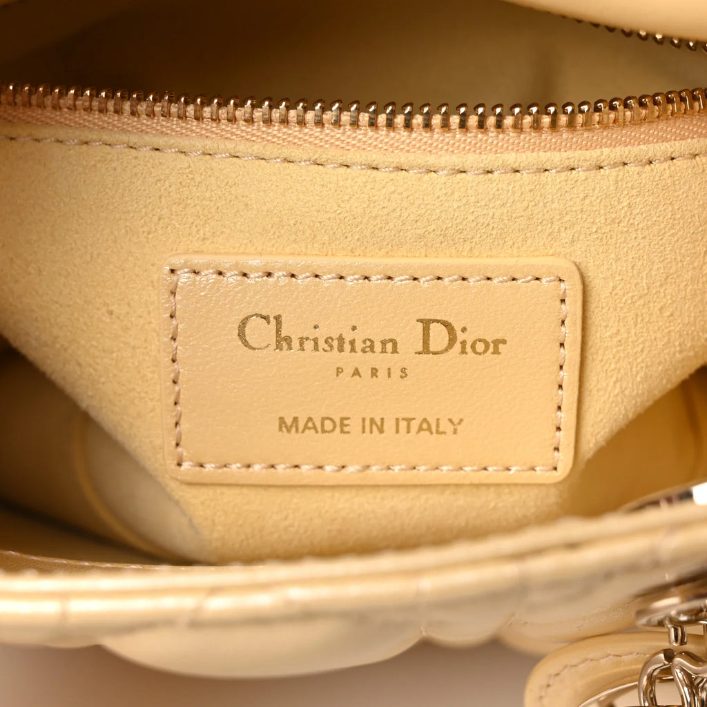 Christian Dior Mini Lady Dior Bag - Beige 💛✨