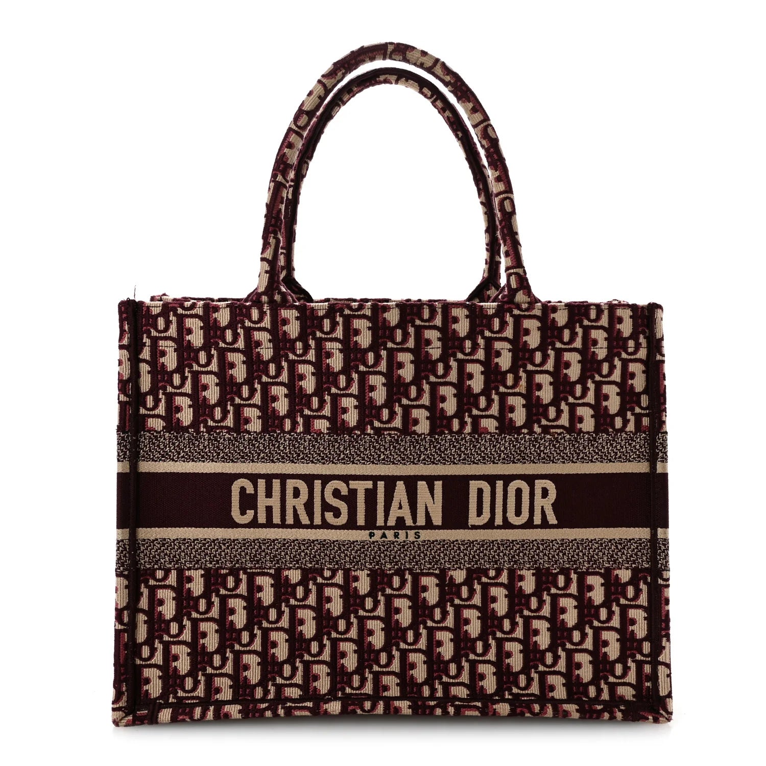 Christian Dior Large Book Tote Bag - Burgundy Oblique 🤎✨