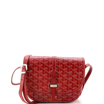 Goyard Belvedere PM Messenger Bag "Burgundy Goyardine"