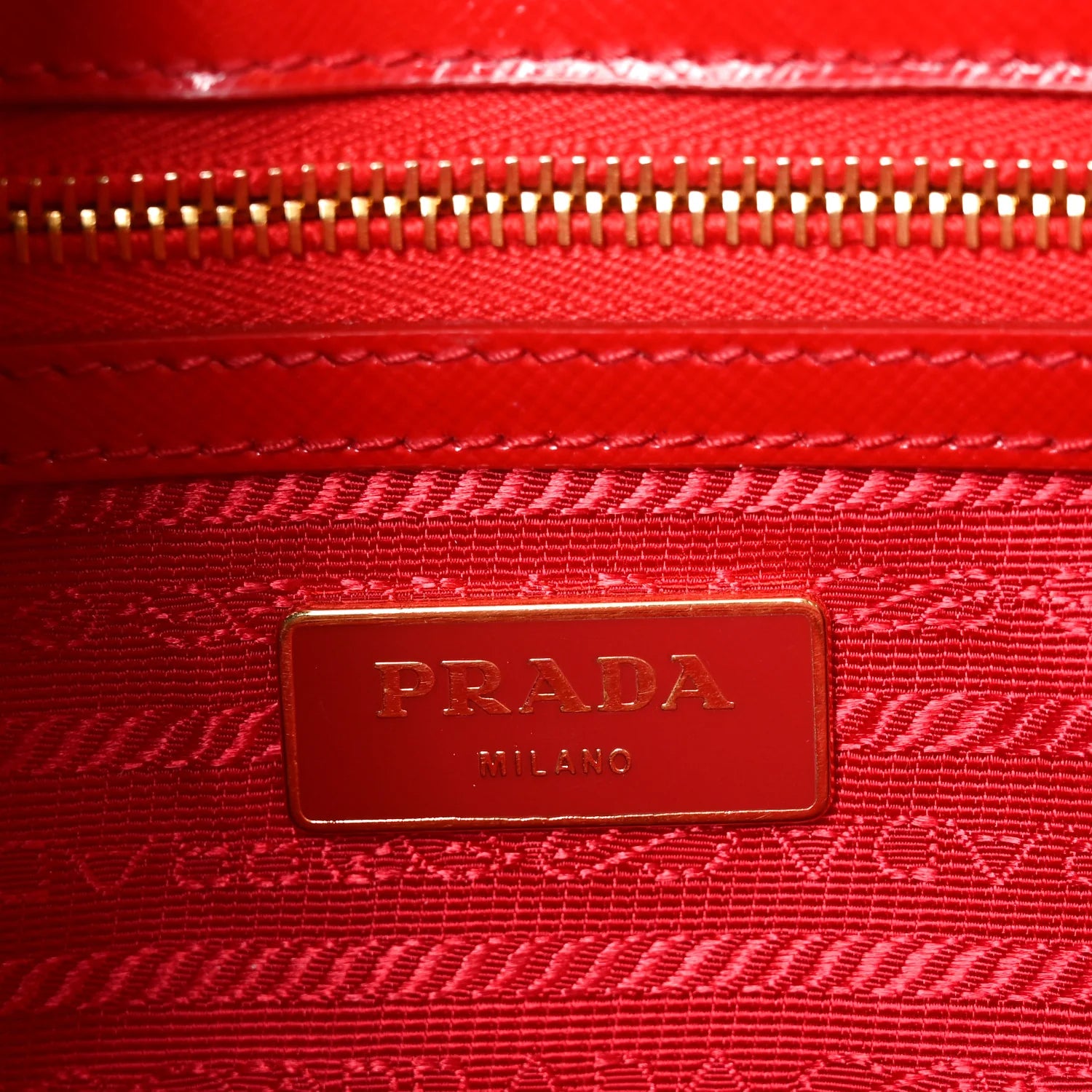 Prada Galleria Saffiano Leather Handbag - Red