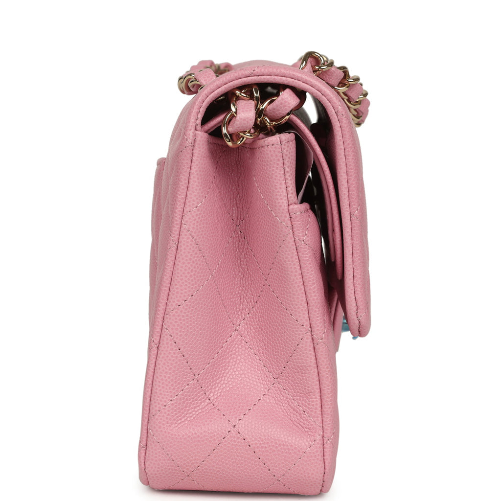Chanel Classic Medium Double Flap Bag "Pink Caviar Gold"