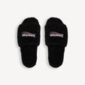 Balenciaga Furry Pool Slide "Black"