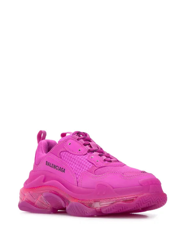 Balenciaga Triple S Sneakers "Neon Pink Clear Sole"