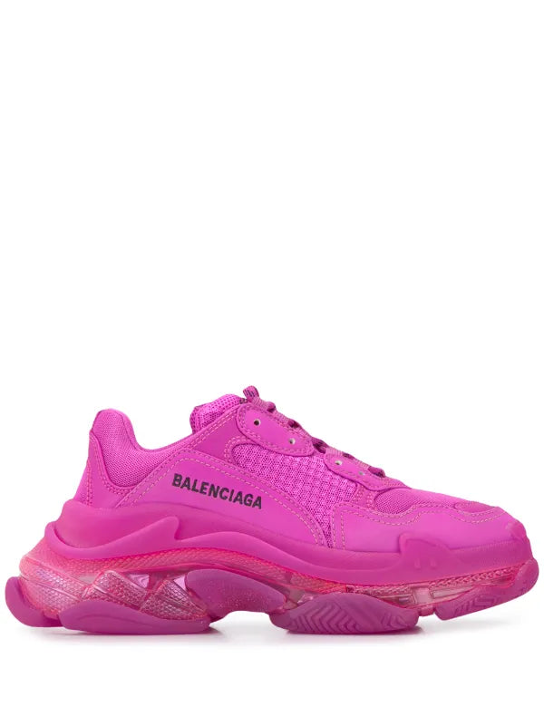 Balenciaga Triple S Sneakers "Neon Pink Clear Sole"