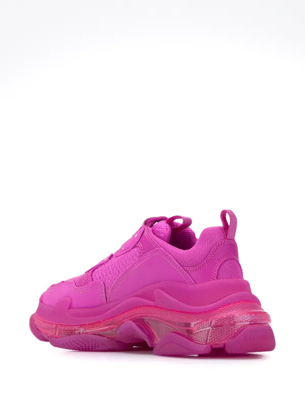 Balenciaga Triple S Sneakers "Neon Pink Clear Sole"
