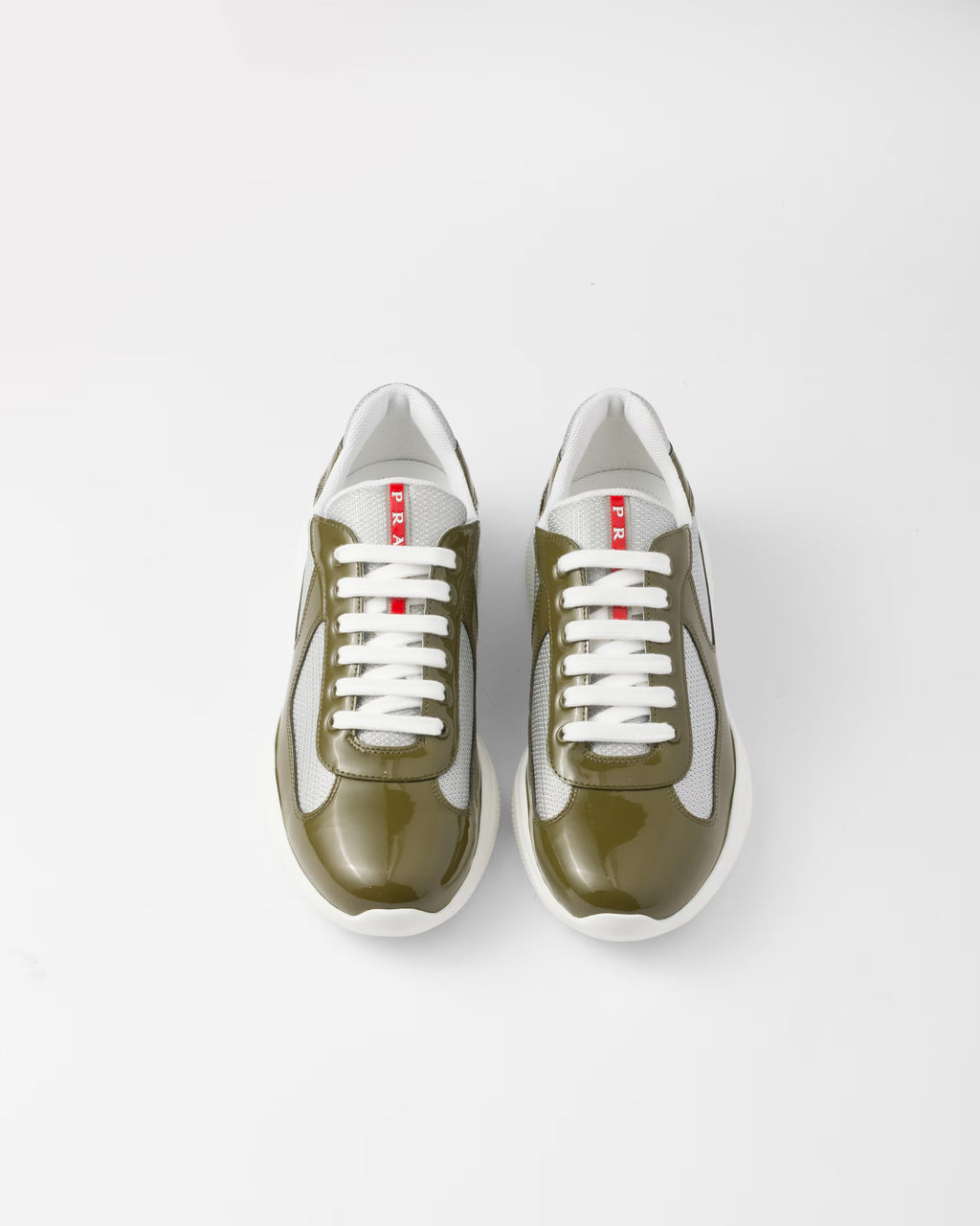 Prada America's Cup Sneaker "Olive Green Silver"