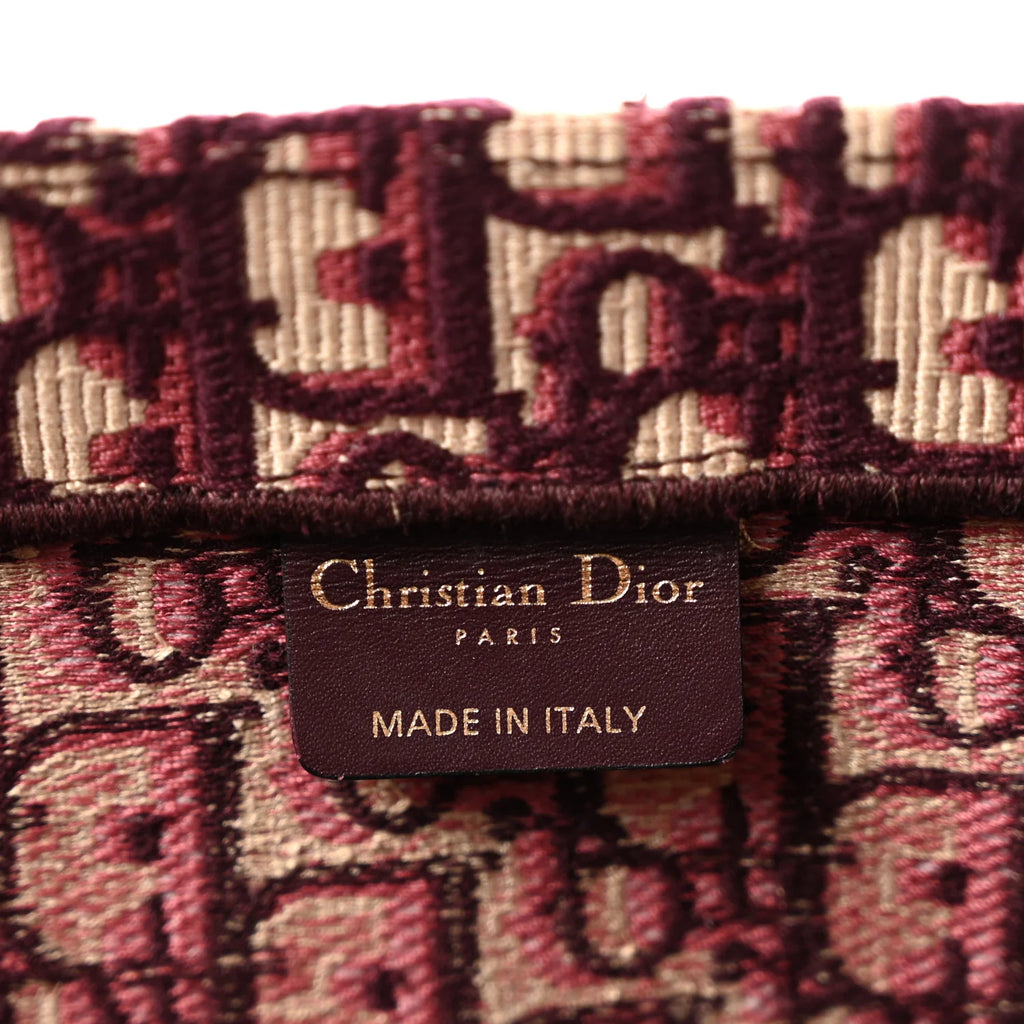 Christian Dior Large Book Tote Bag - Burgundy Oblique 🤎✨