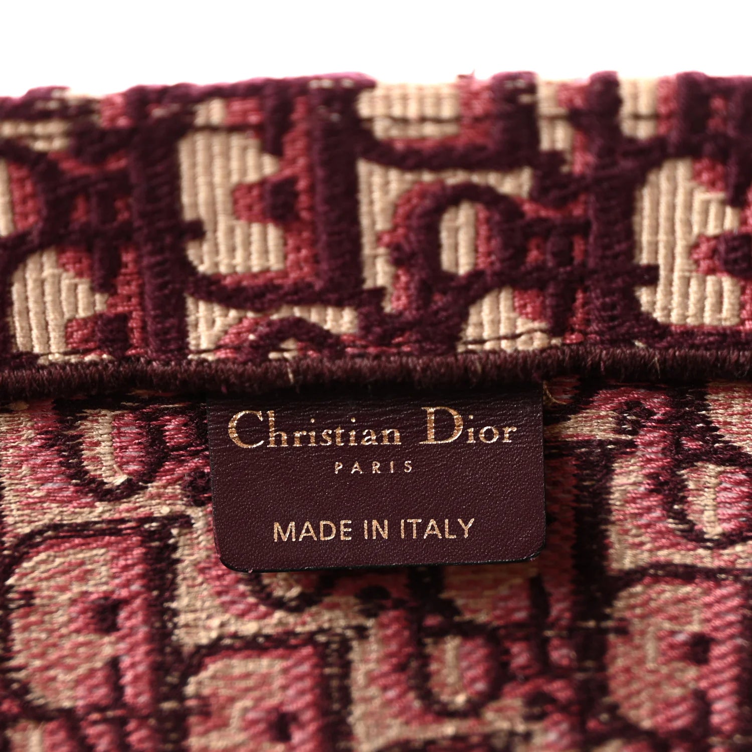 Christian Dior Large Book Tote Bag - Burgundy Oblique 🤎✨