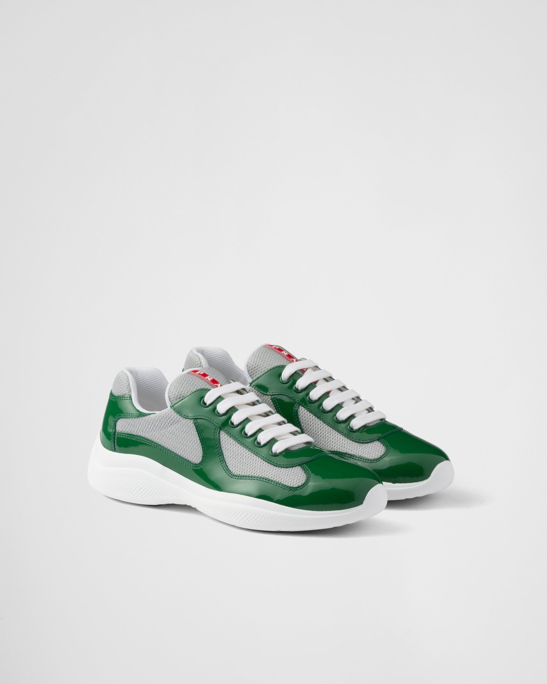 Prada America's Cup Sneaker "Pine Green Silver"