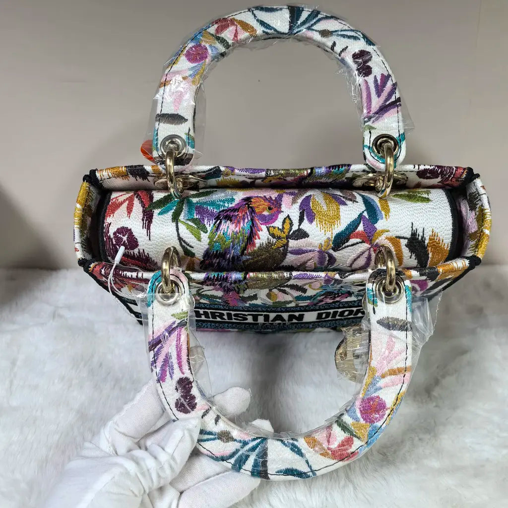 Christian Dior Medium Lady D-Lite Bag 'Multicolor Embroidery'