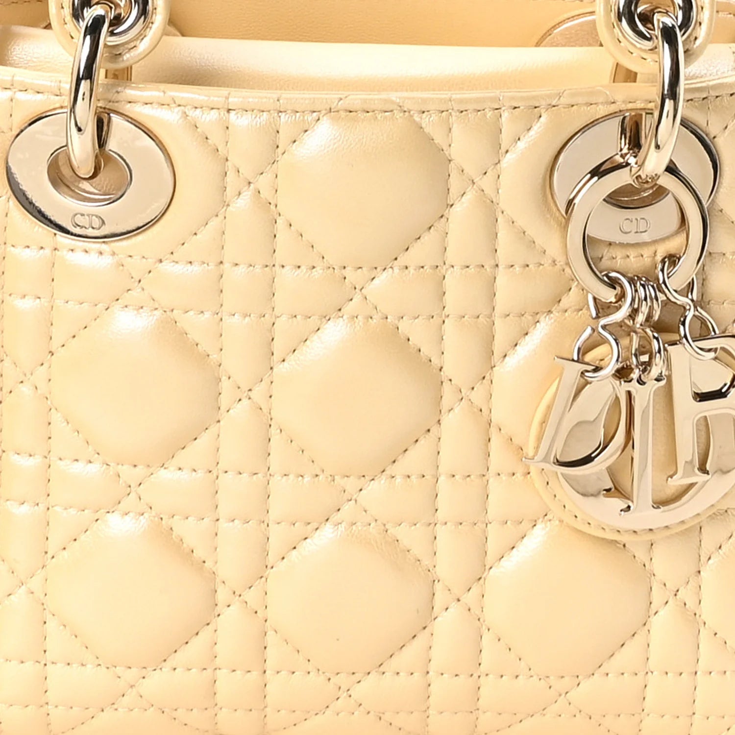 Christian Dior Mini Lady Dior Bag - Beige 💛✨