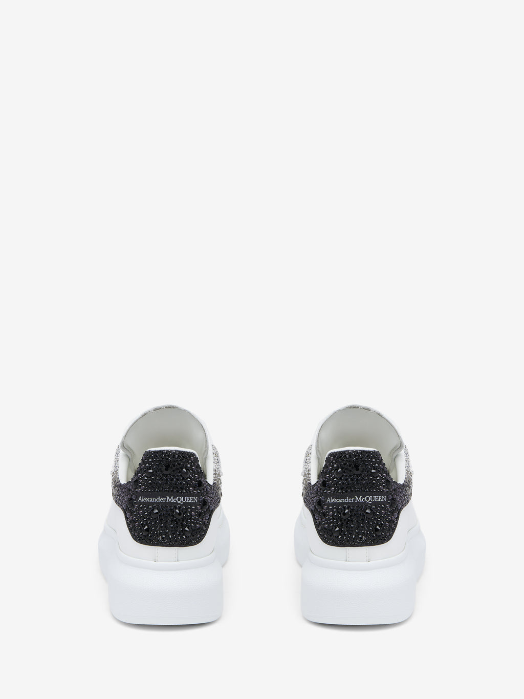 Alexander McQueen Oversized Sneaker "White Black Glitter"
