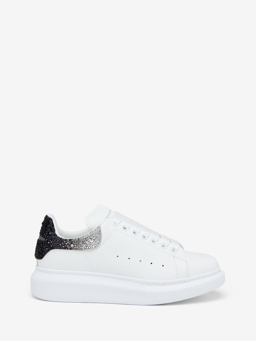 Alexander McQueen Oversized Sneaker "White Black Glitter"
