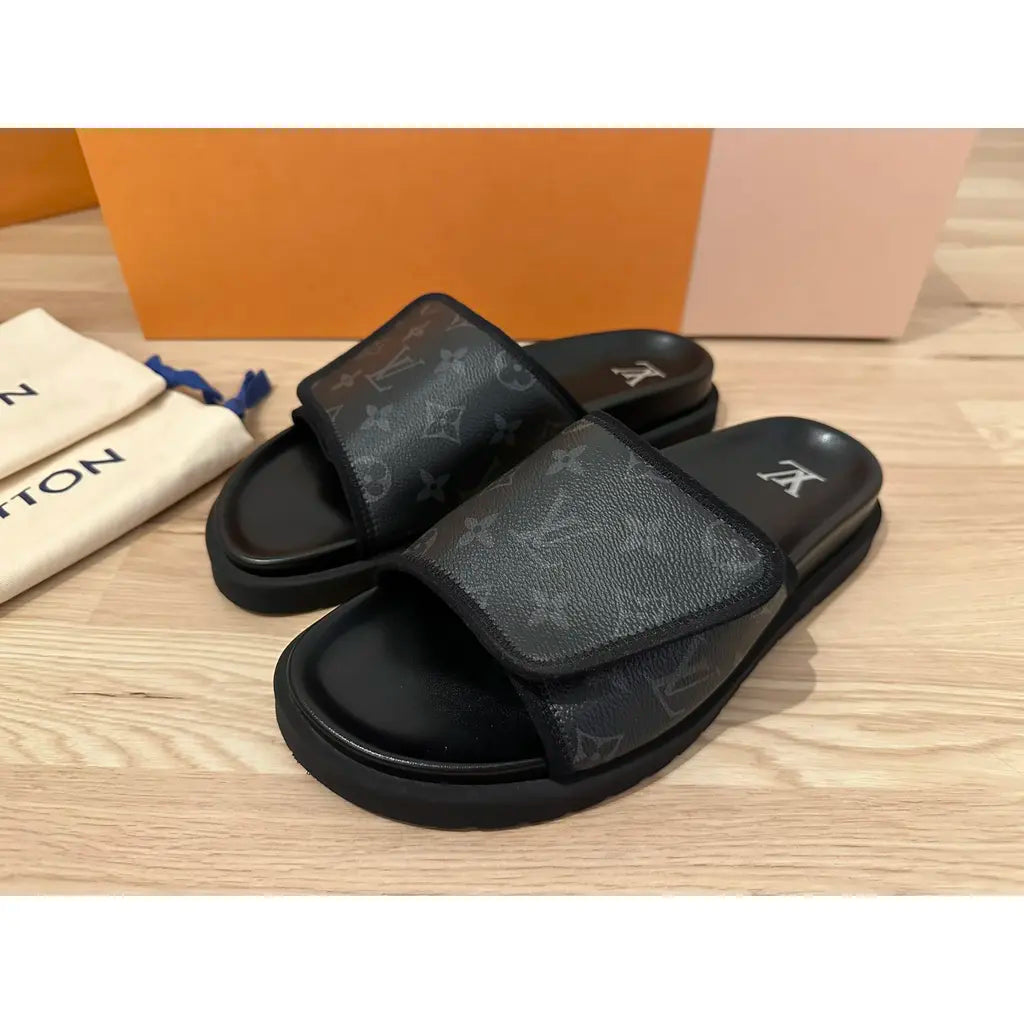Louis Vuitton Waterfront Mule "Black Monogram"
