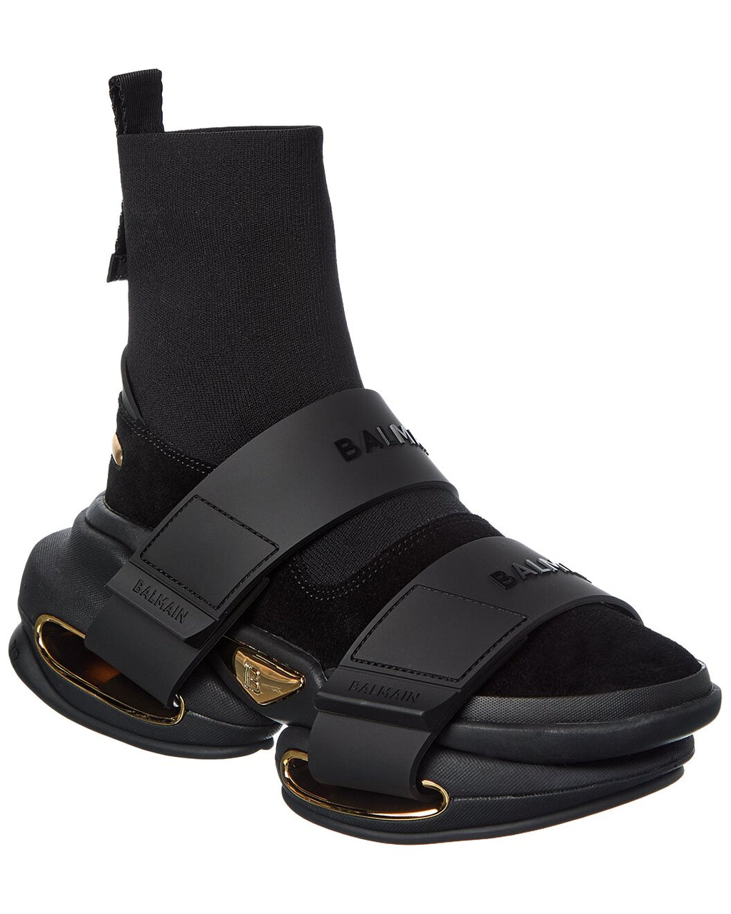 Balmain Unicorn High-Top Sneakers "All Black Gold"