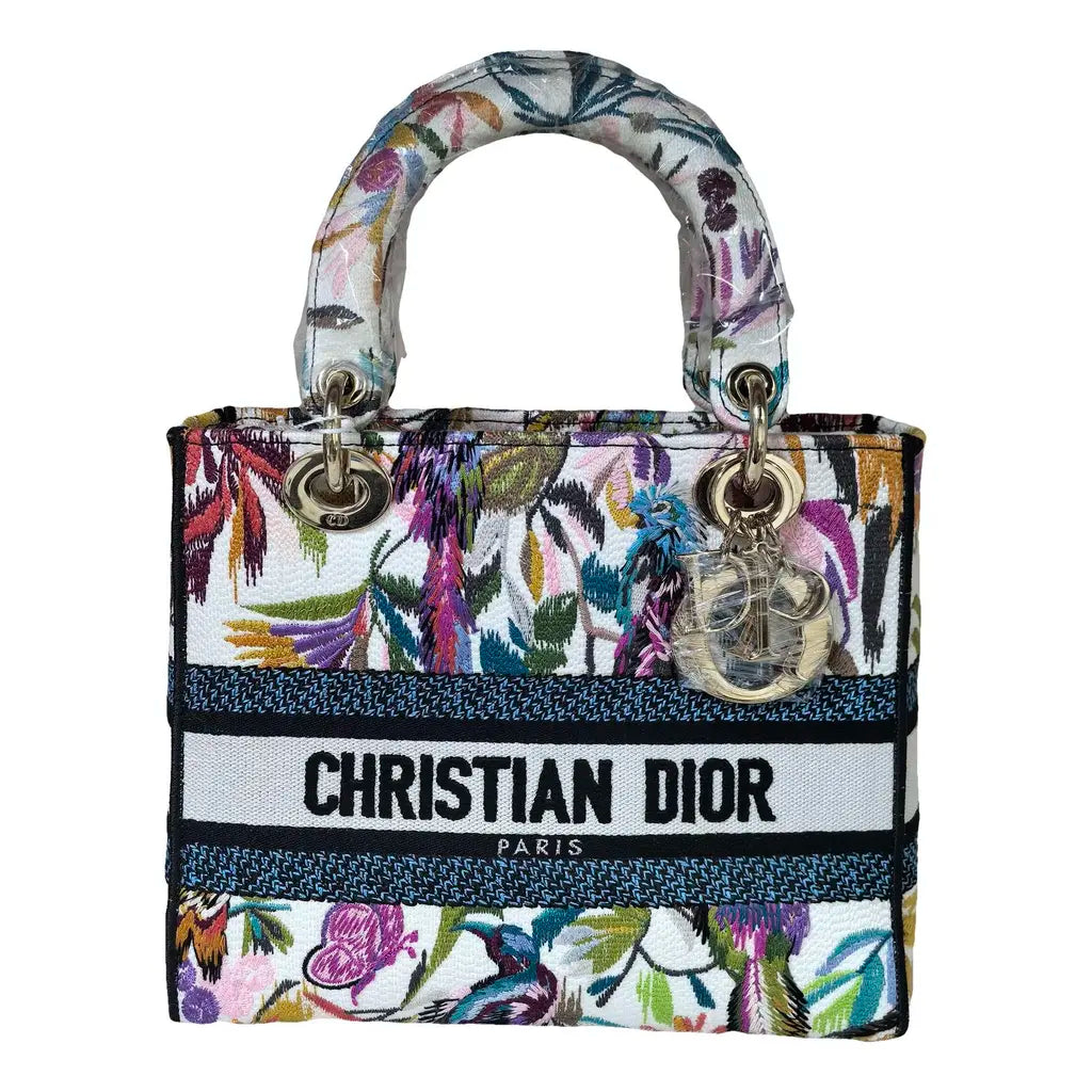 Christian Dior Medium Lady D-Lite Embroidered Bag