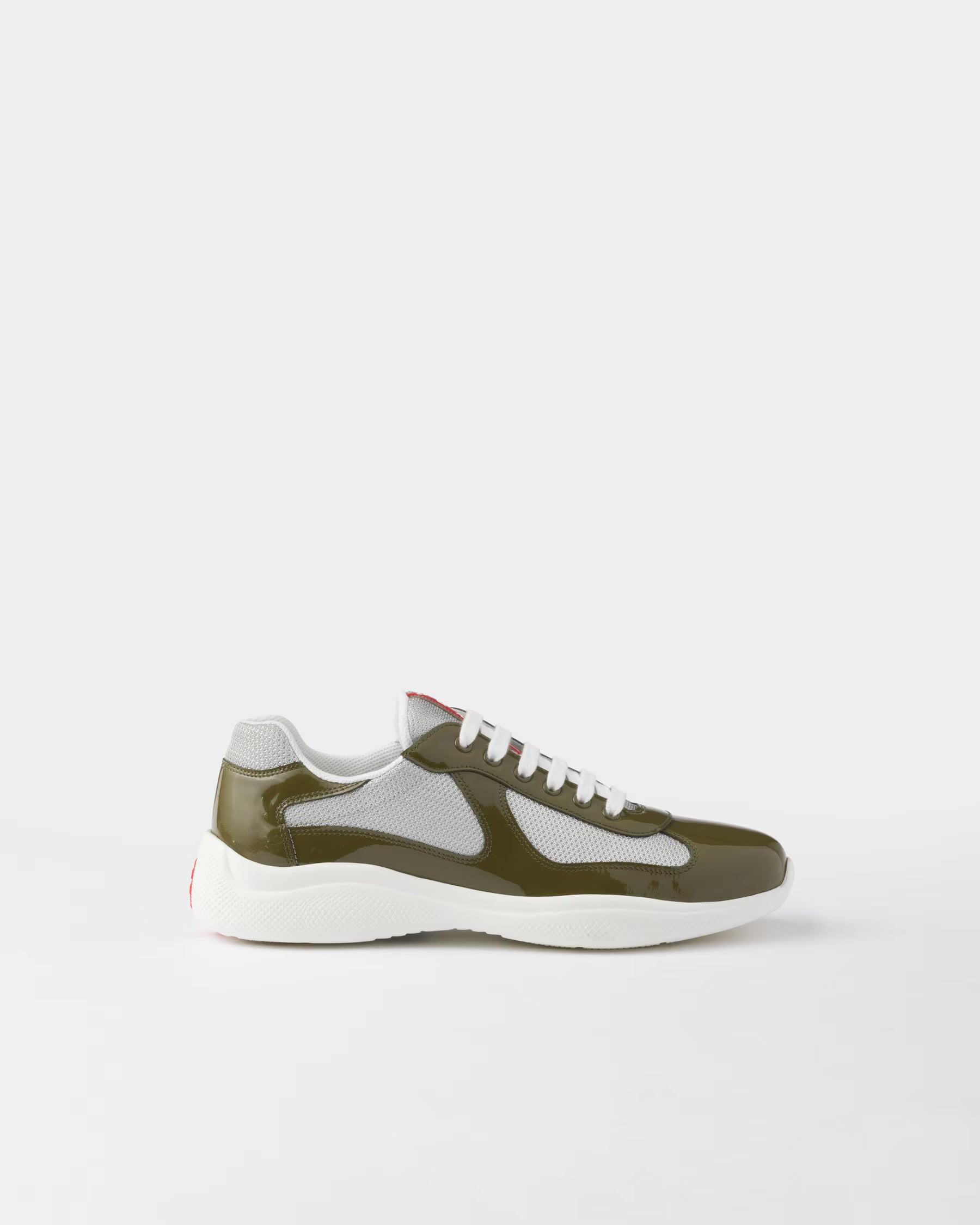 Prada America's Cup Sneaker "Olive Green Silver"