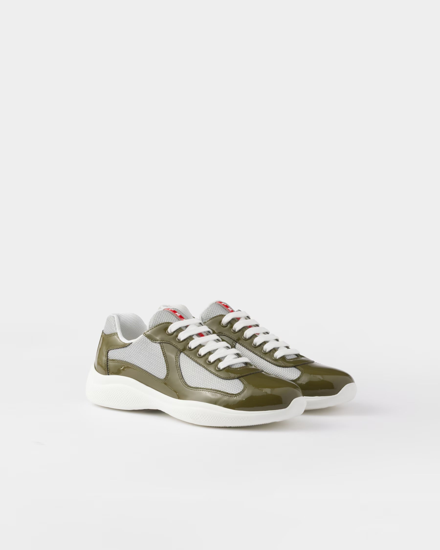 Prada America's Cup Sneaker "Olive Green Silver"