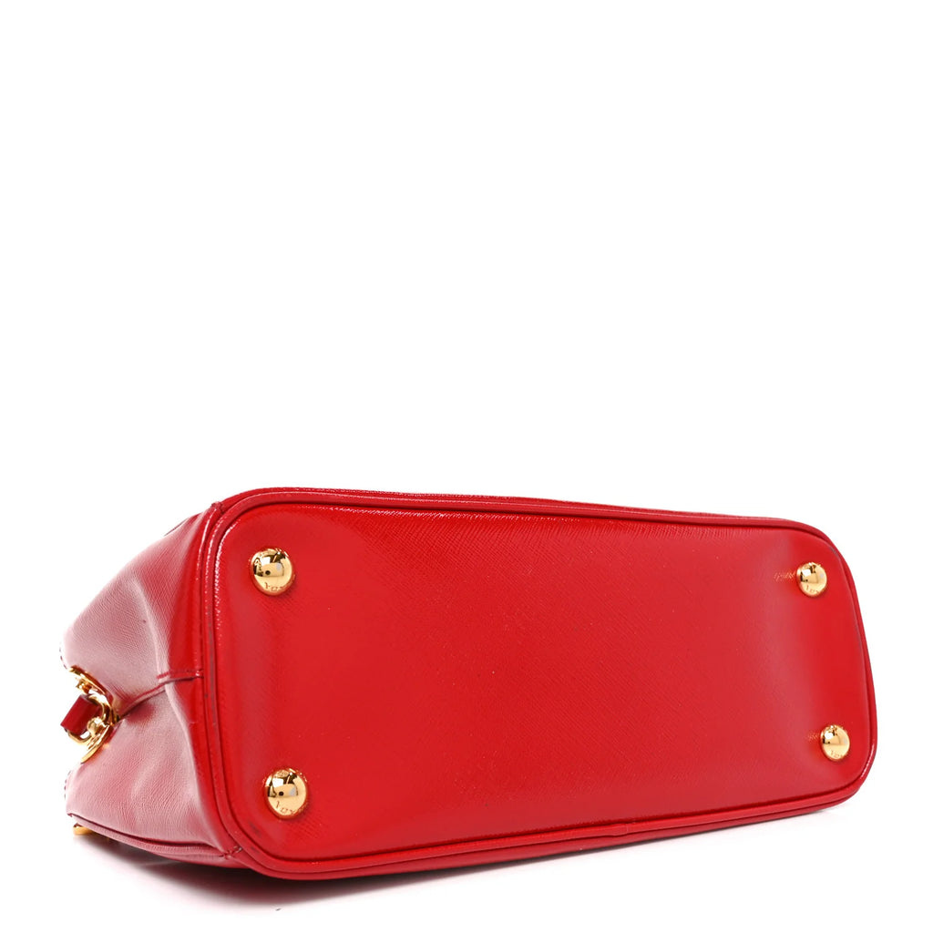 Prada Galleria Saffiano Leather Handbag - Red