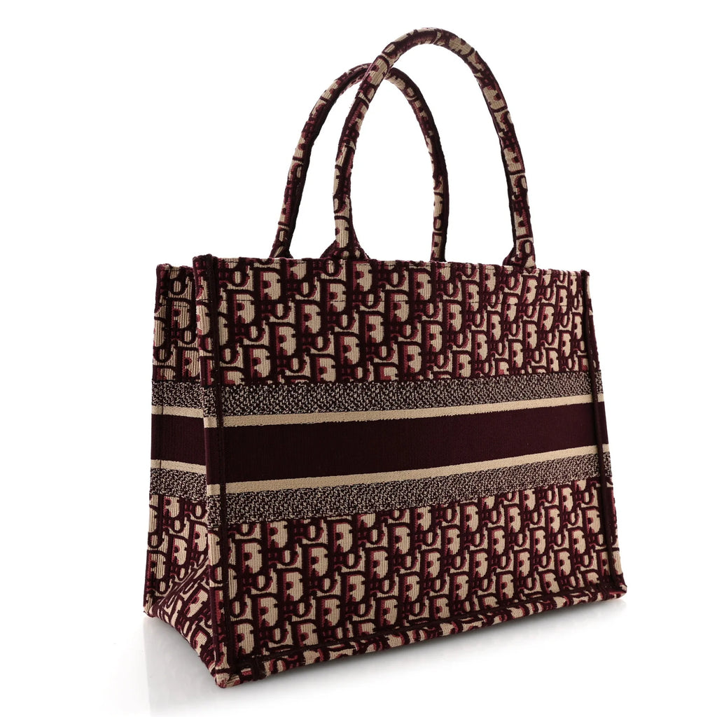 Christian Dior Large Book Tote Bag - Burgundy Oblique 🤎✨
