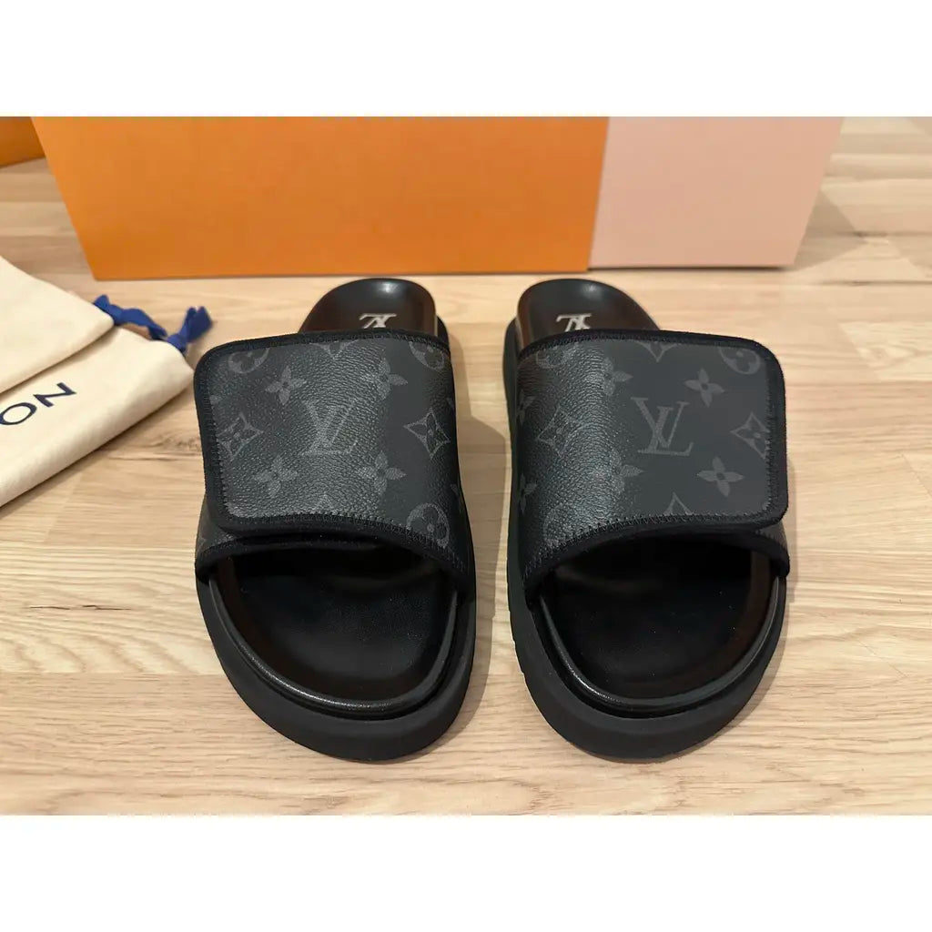 Louis Vuitton Waterfront Mule "Black Monogram"