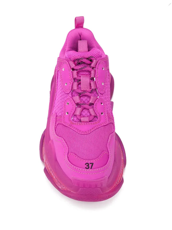 Balenciaga Triple S Sneakers "Neon Pink Clear Sole"